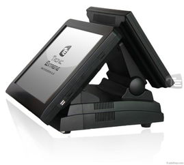 dual screen all in one touch screen epos system